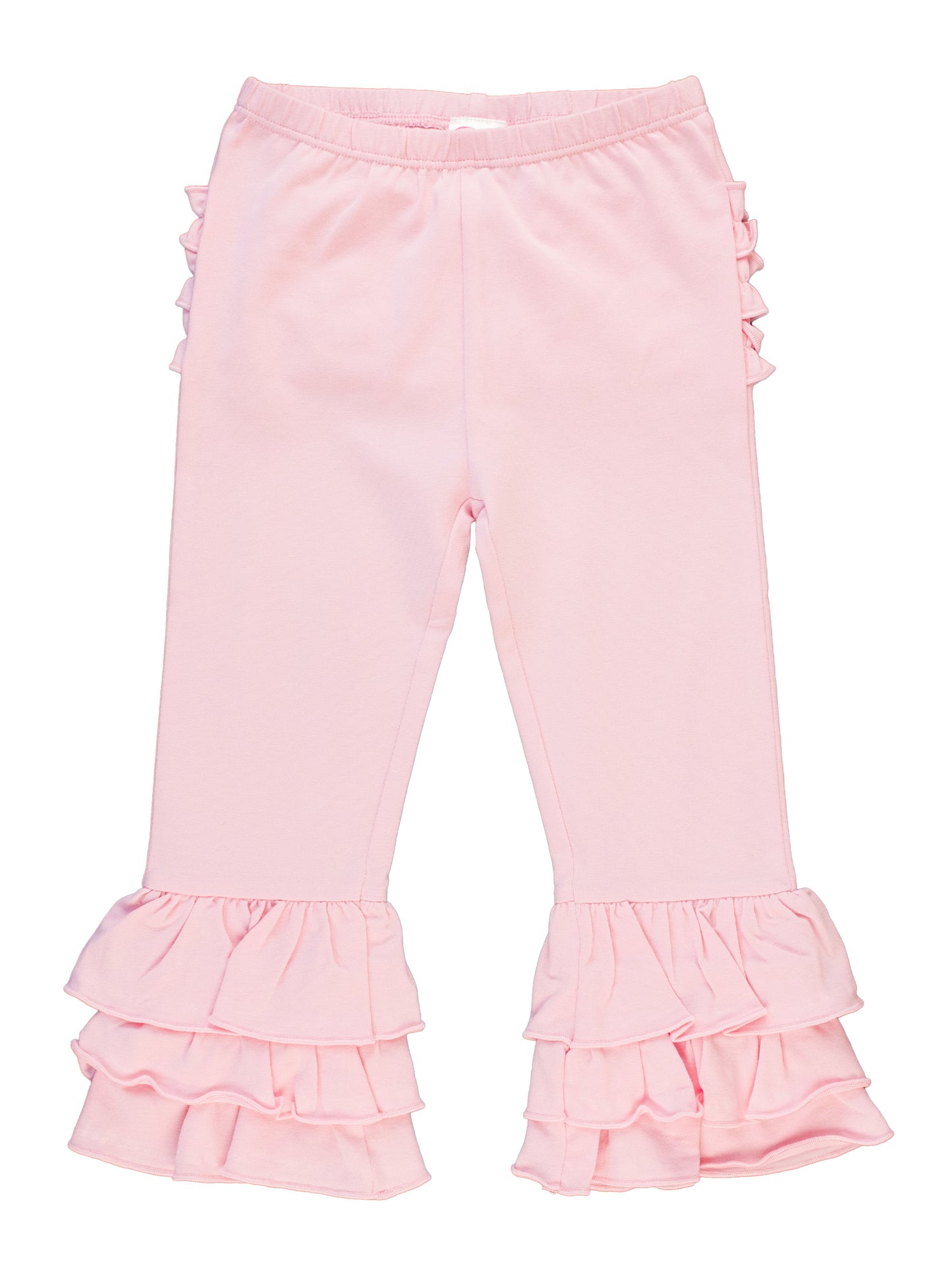 Ruffle Flare Pants-Pink