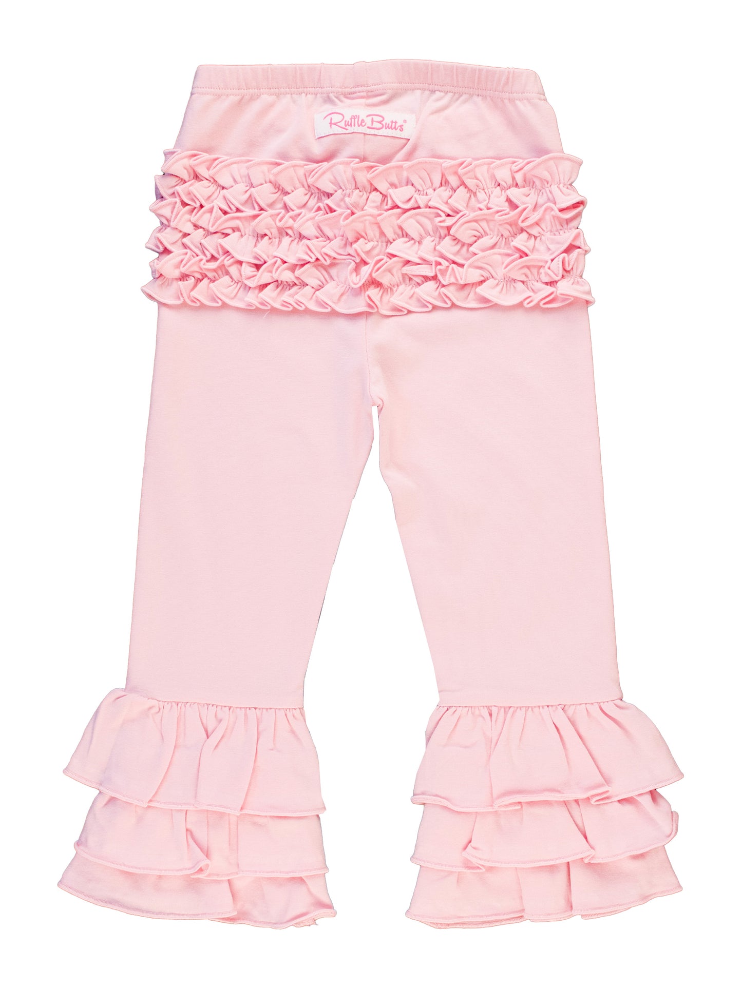 Ruffle Flare Pants-Pink