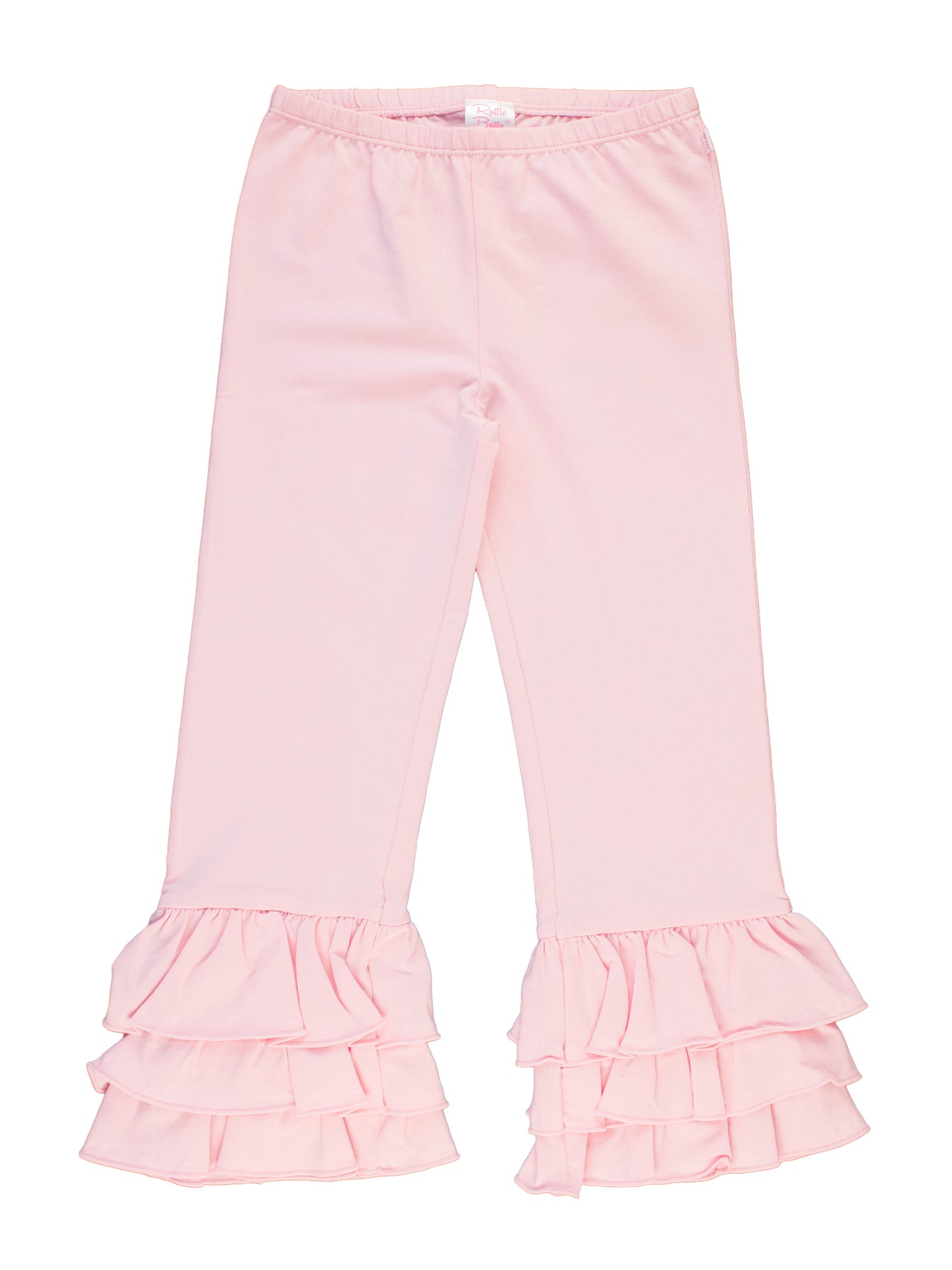 Ruffle Flare Pants-Pink