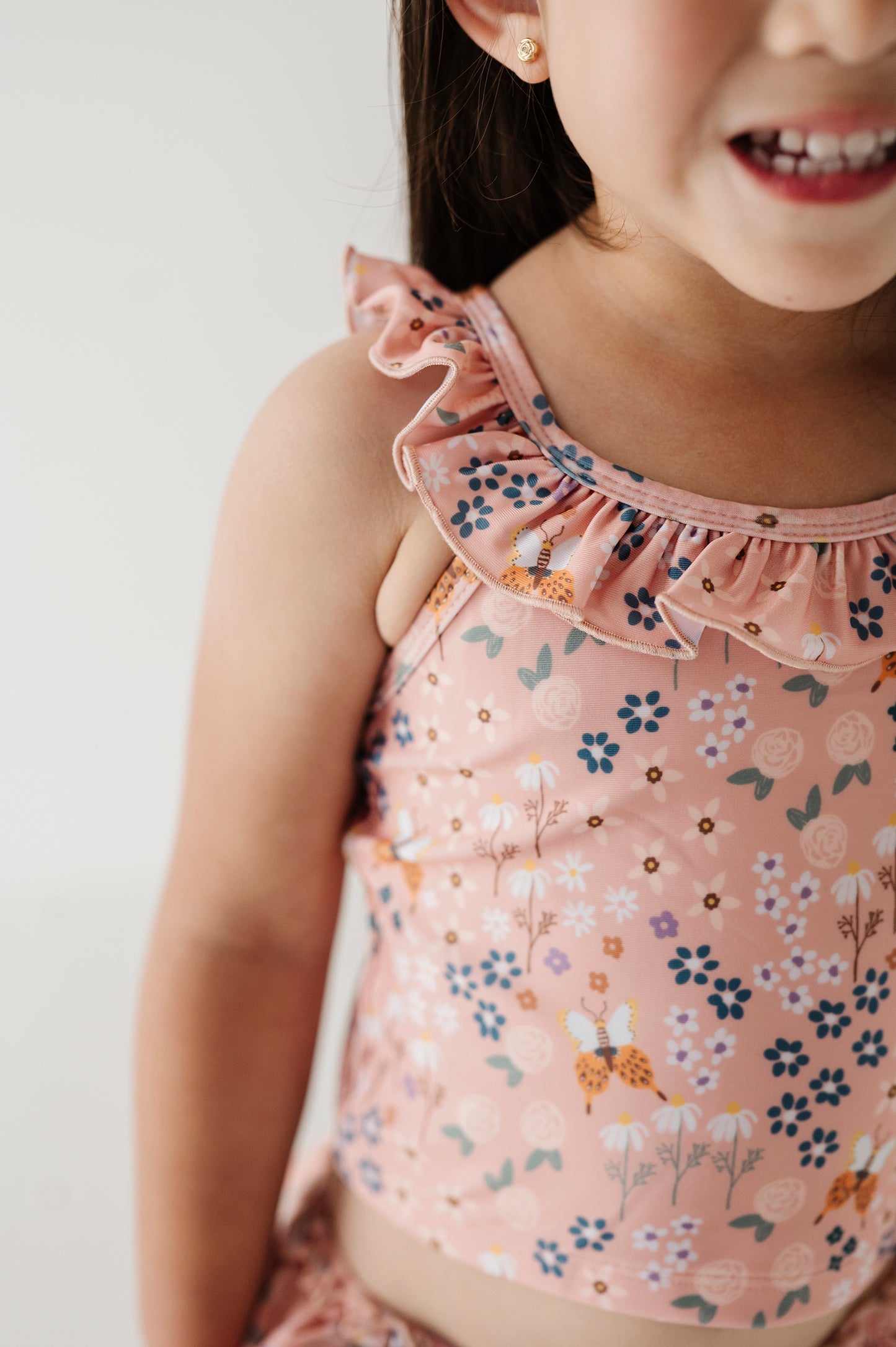 Tankini Swimsuit-Butterfly Garden