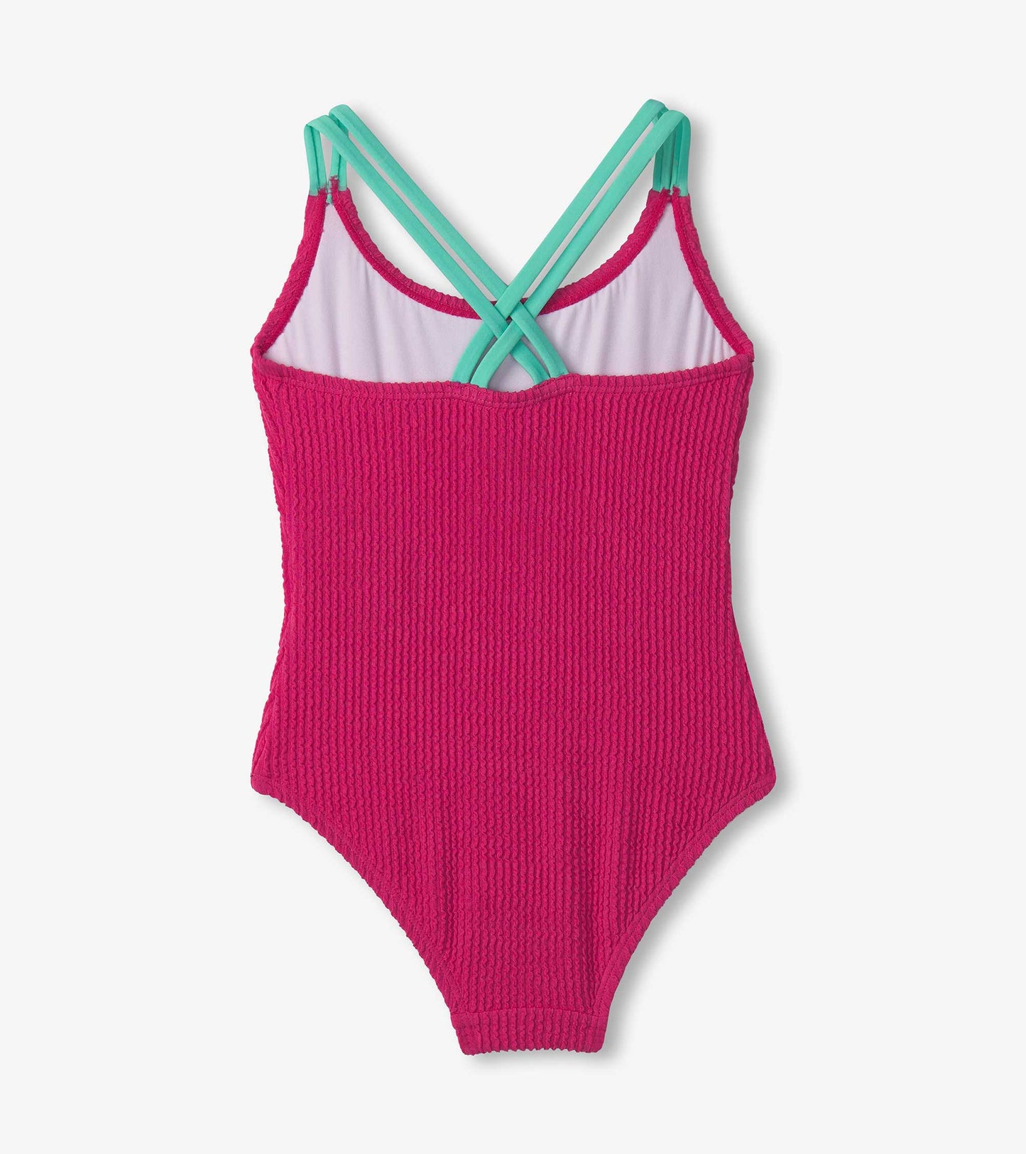 Fuchsia Cross Strap Swimsuit