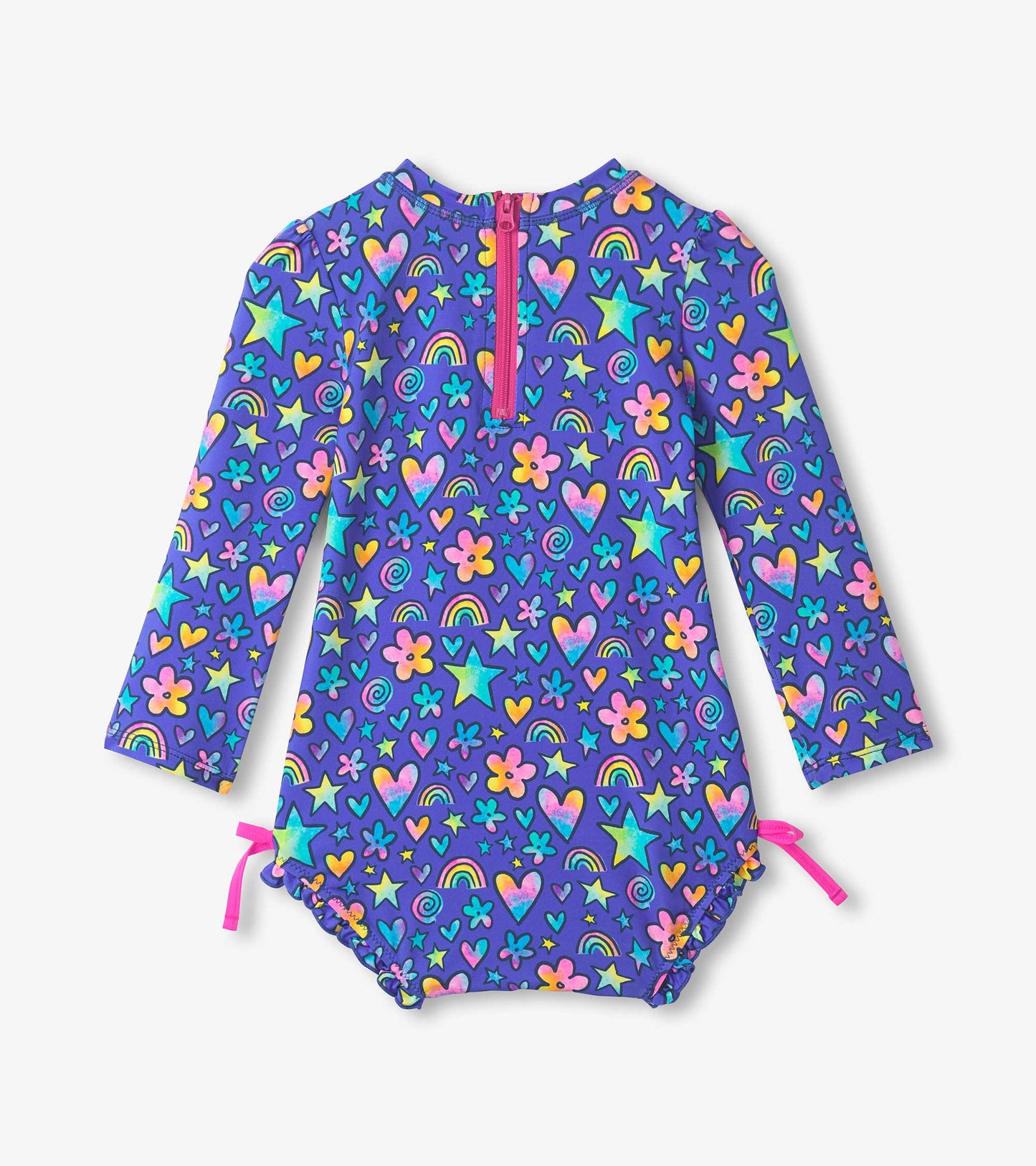 Watercolor Doodles Rashguard Swimsuit