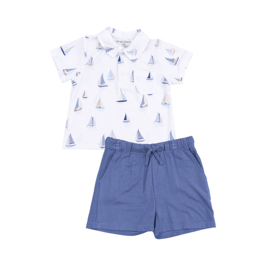 Sailboats Polo & Shorts