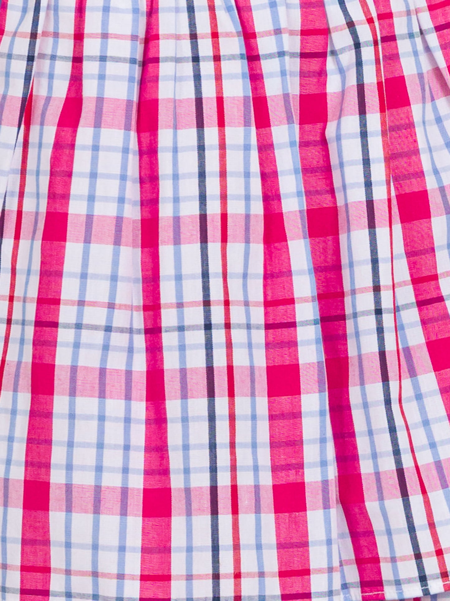 Adley Plaid Mixed Media Tiered Dress