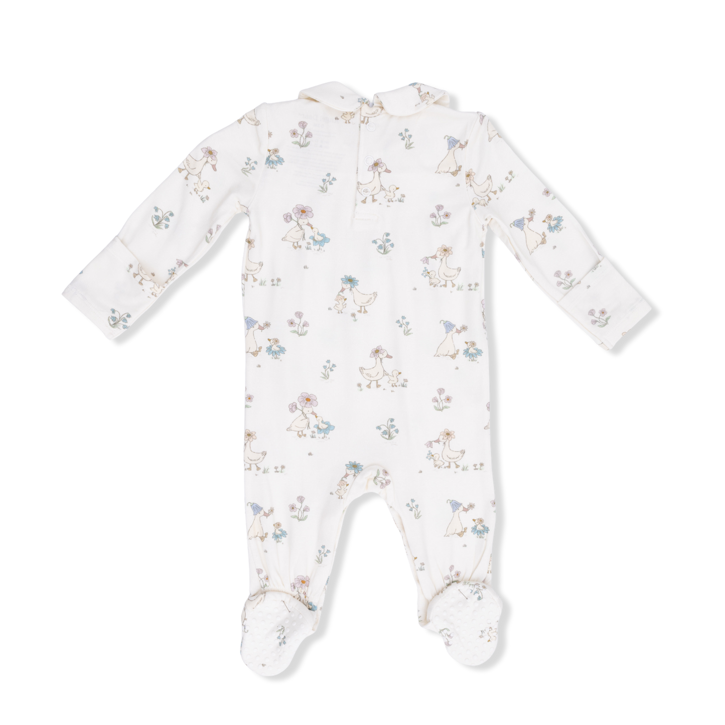 Flower Ducklings Smocked Footie