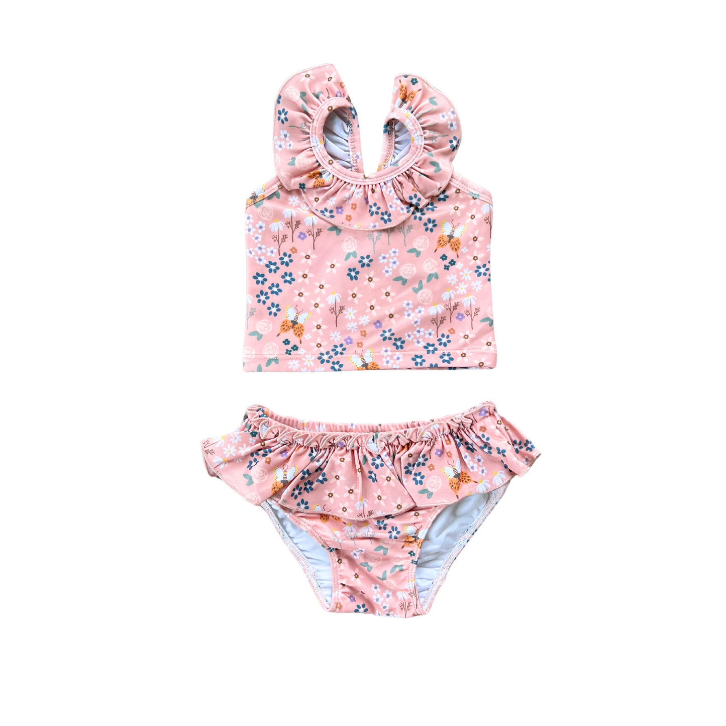 Tankini Swimsuit-Butterfly Garden