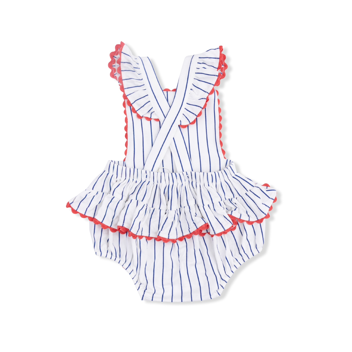 Baseball Stripe Ric Rac Sunsuit
