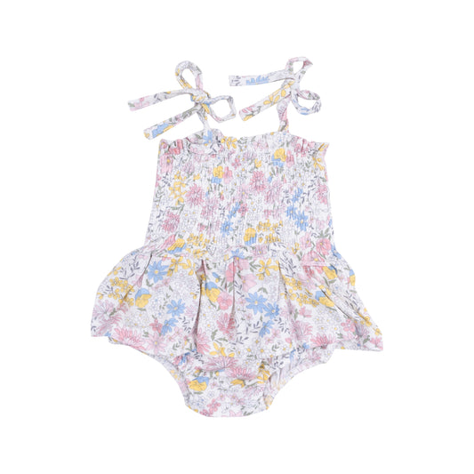 Viola Floral Smocked Bubble with Skirt