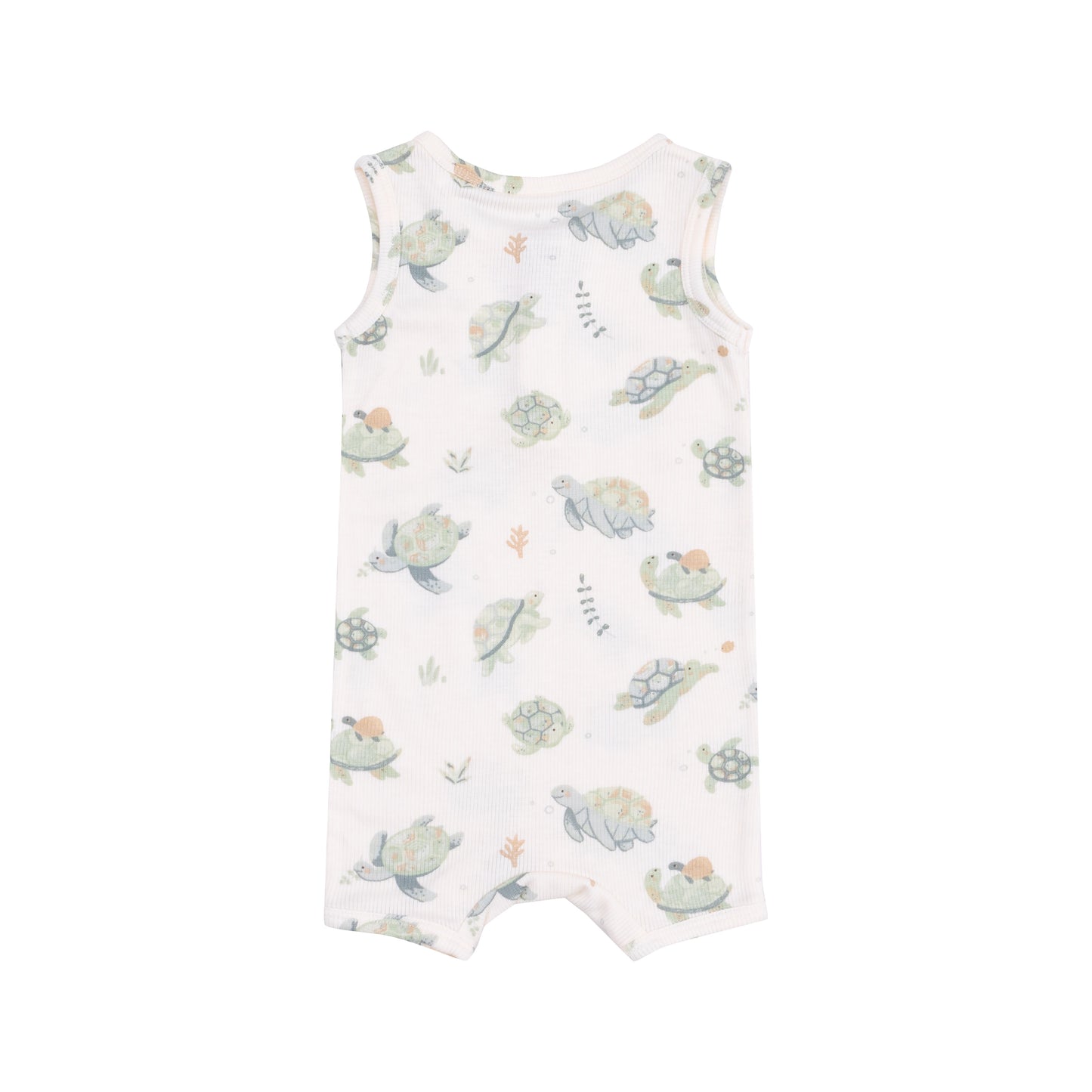 Sea Turtle Sleeveless Shortie Romper