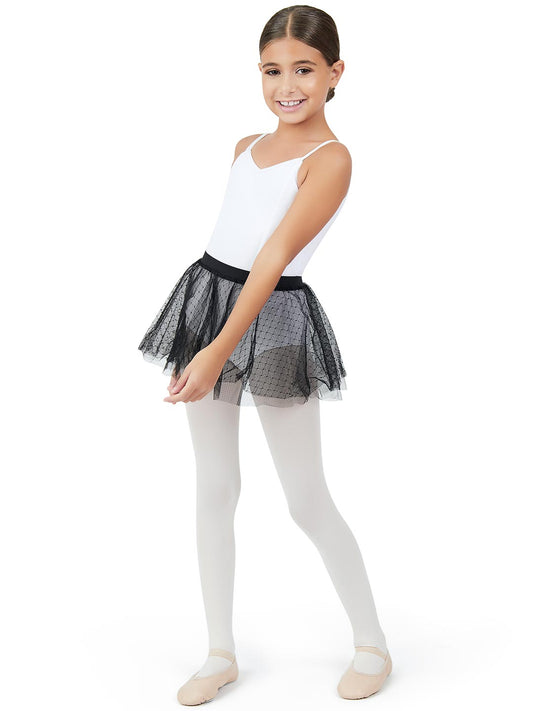 Children's Double Layer Skirt - Black