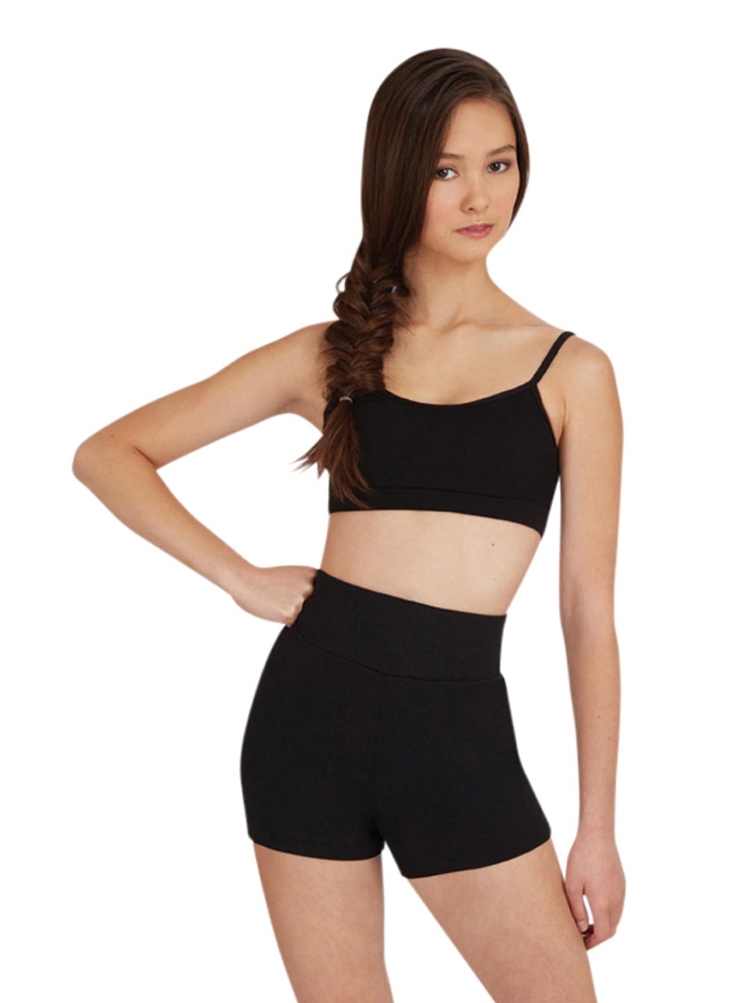Women's High Waist Shorts - Black