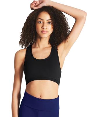 Women's Racerback Bra Top - Black