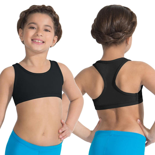 Children's Racerback Bra Top - Black