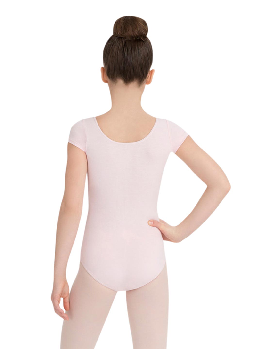 Children's Short Sleeve Leotard - Pink