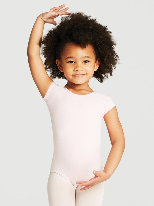 Children's Short Sleeve Leotard - Pink