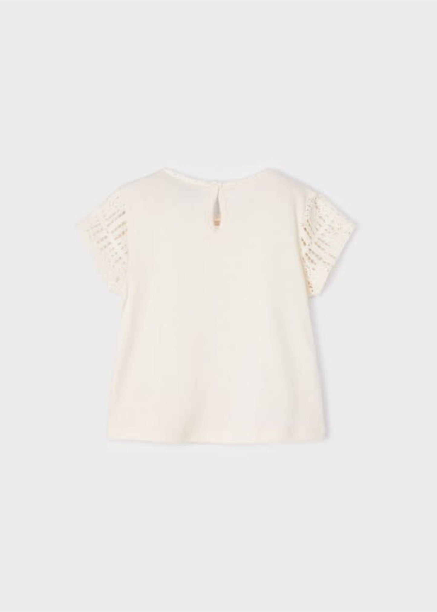 Lace T-Shirt-Chickpea