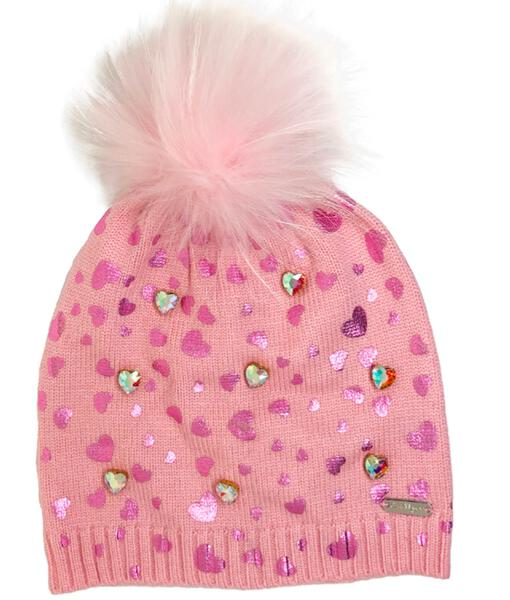 Pink Jeweled Shimmer Hat