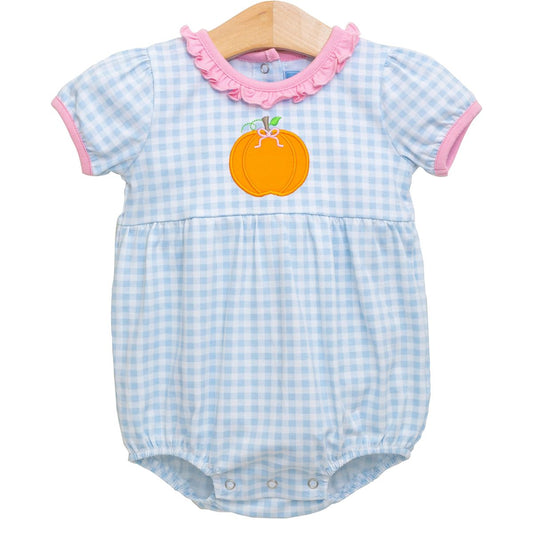 Pumpkin SS Ruffle Bubble