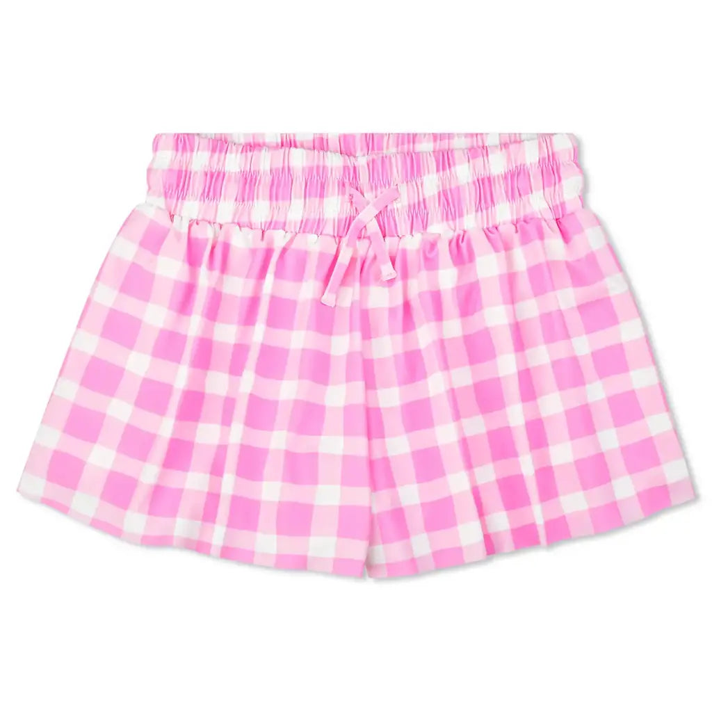 Pink Gingham Butterfly Shorts