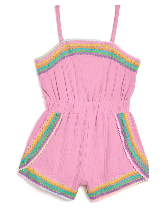 Pink Rainbow Summer Romper