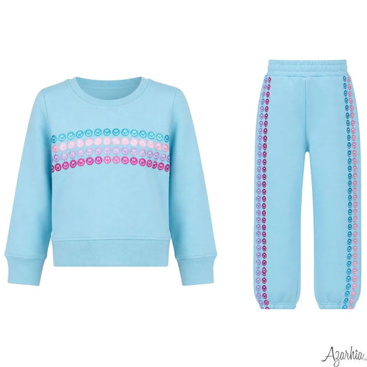 Glitter Smiley Jogger Set