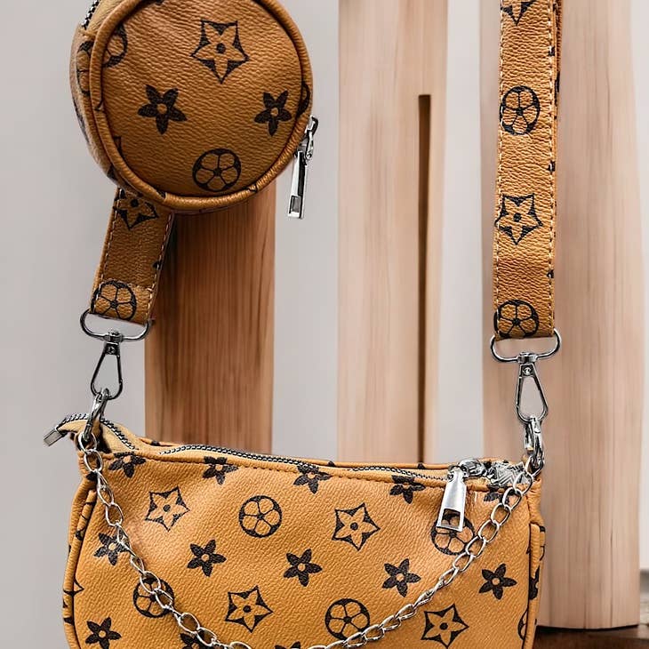 Khaki Star Crossbody