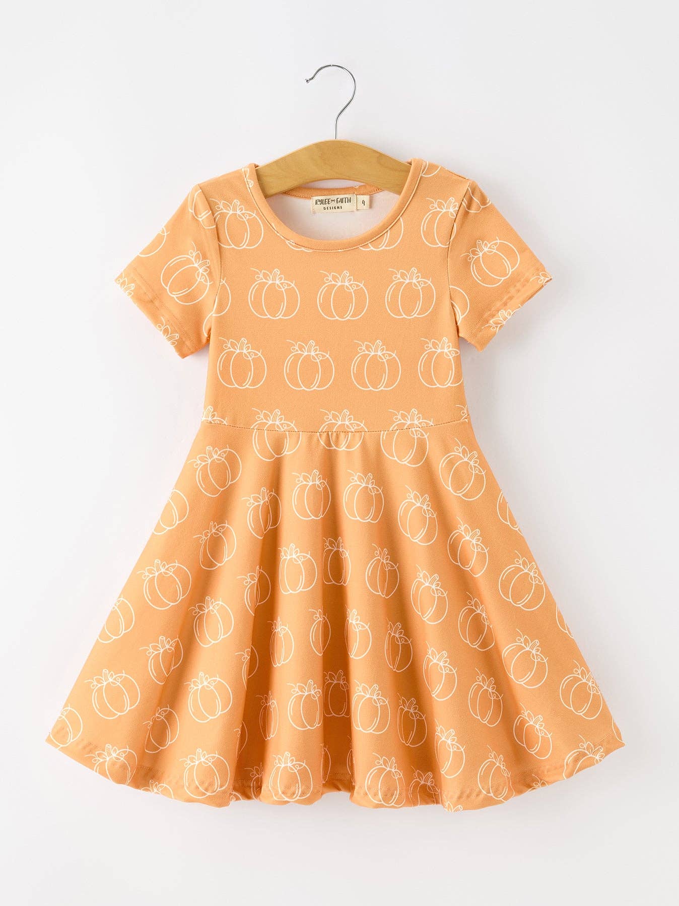 Pumpkin Print Dress