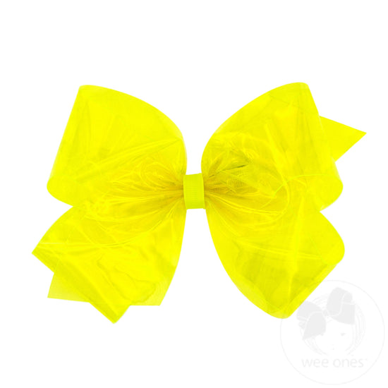 King Splish Splash Vinyl Bow-Yellow