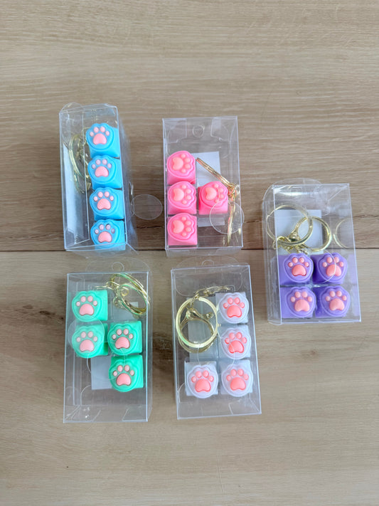 Keychain Fidget Blocks-Paws