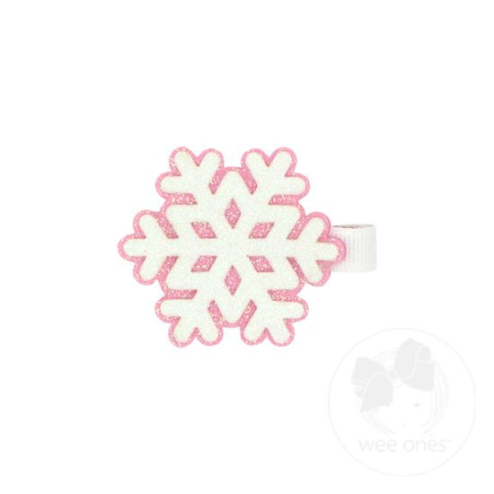 Layered Glitter Clip-Snowflake