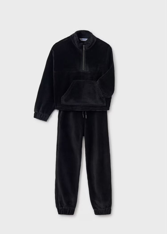 Corduroy Tracksuit - Black