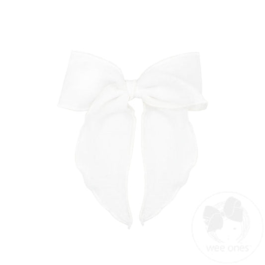 MED Gauze Bowtie Bow-WHT