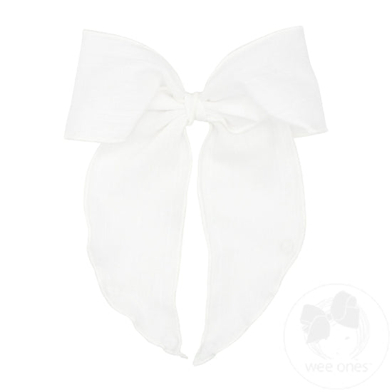 King Gauze Bow-WHT