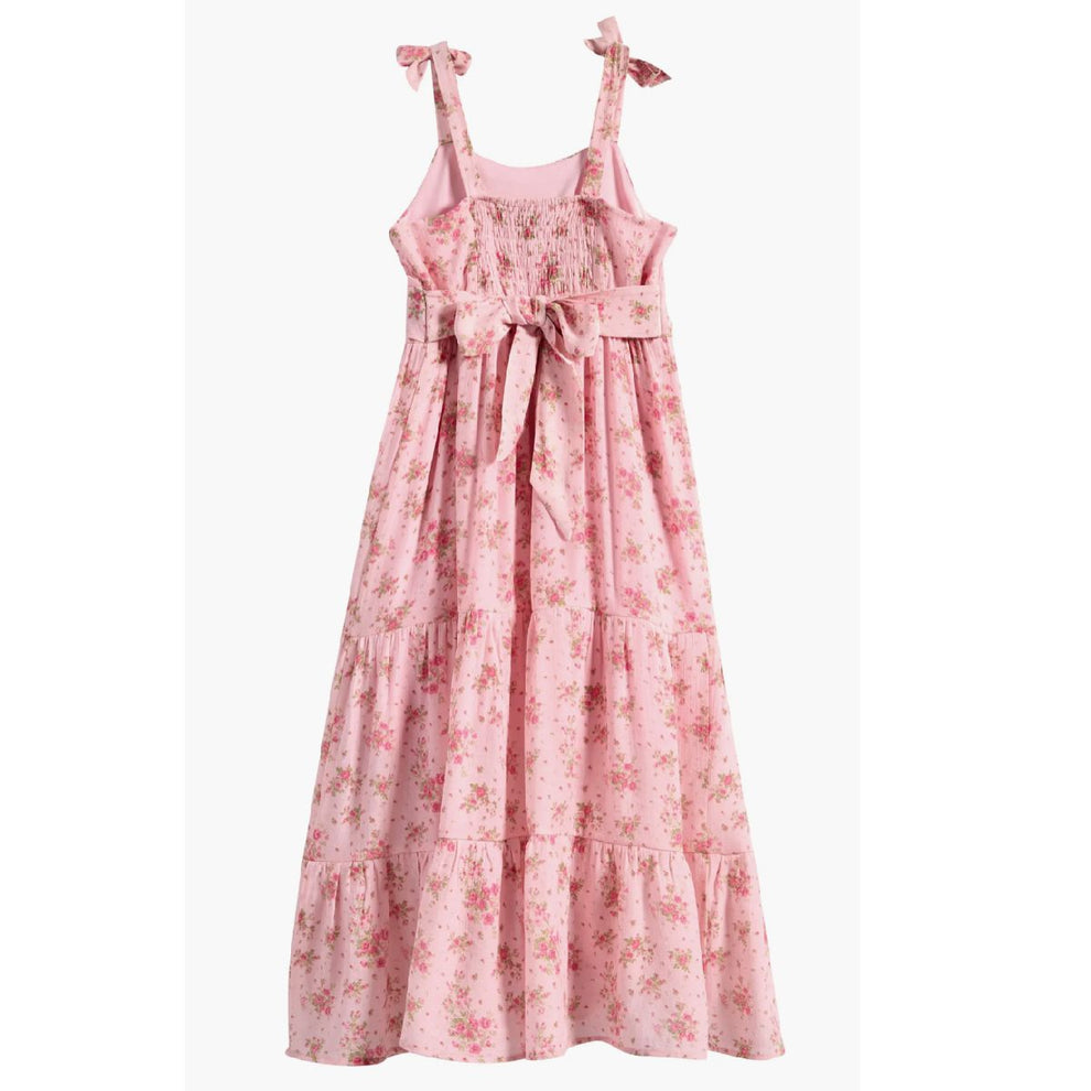Emma 3-Tiered Maxi Dress-Rose