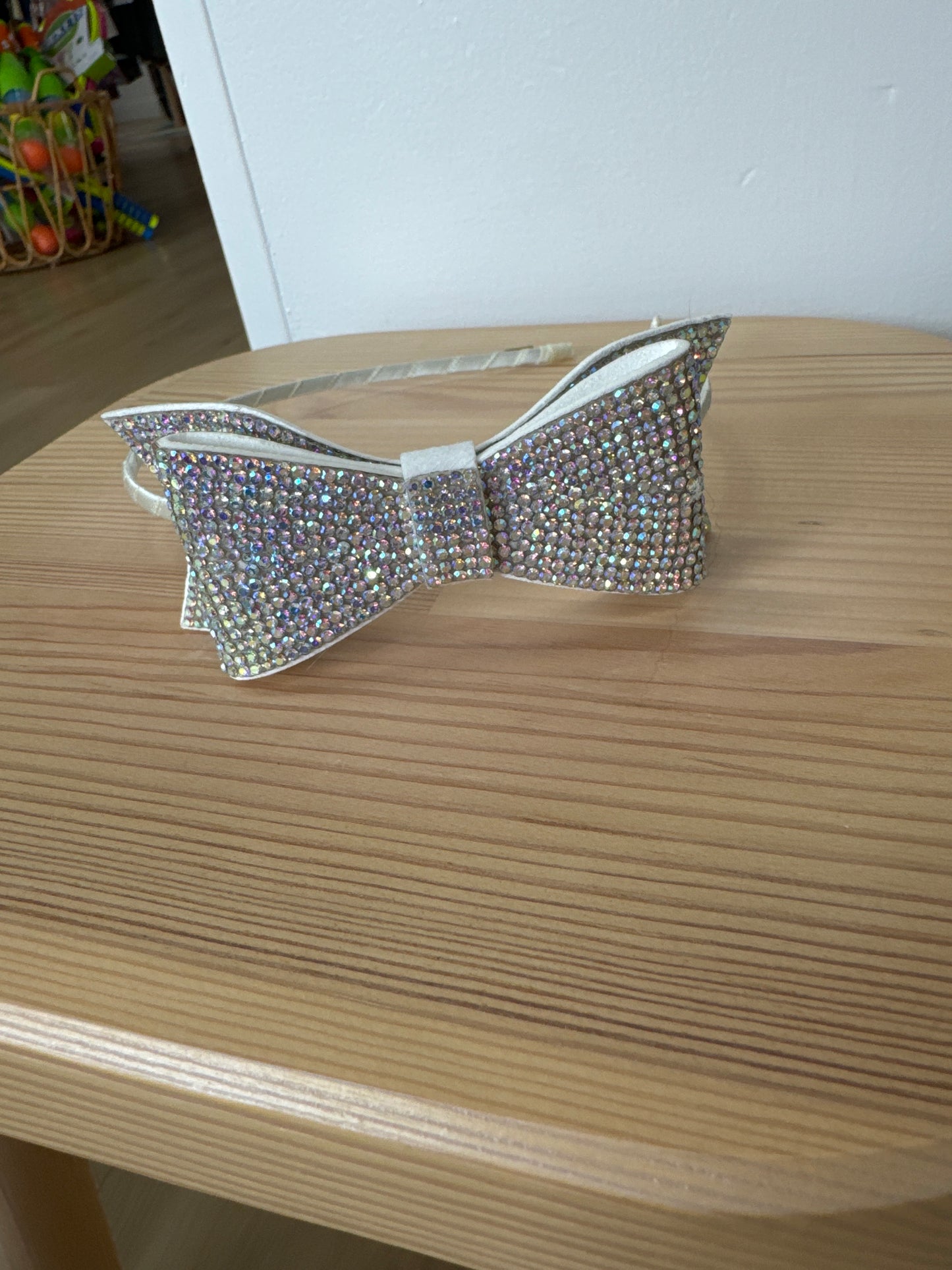 Crystal Bow Headband-Clear