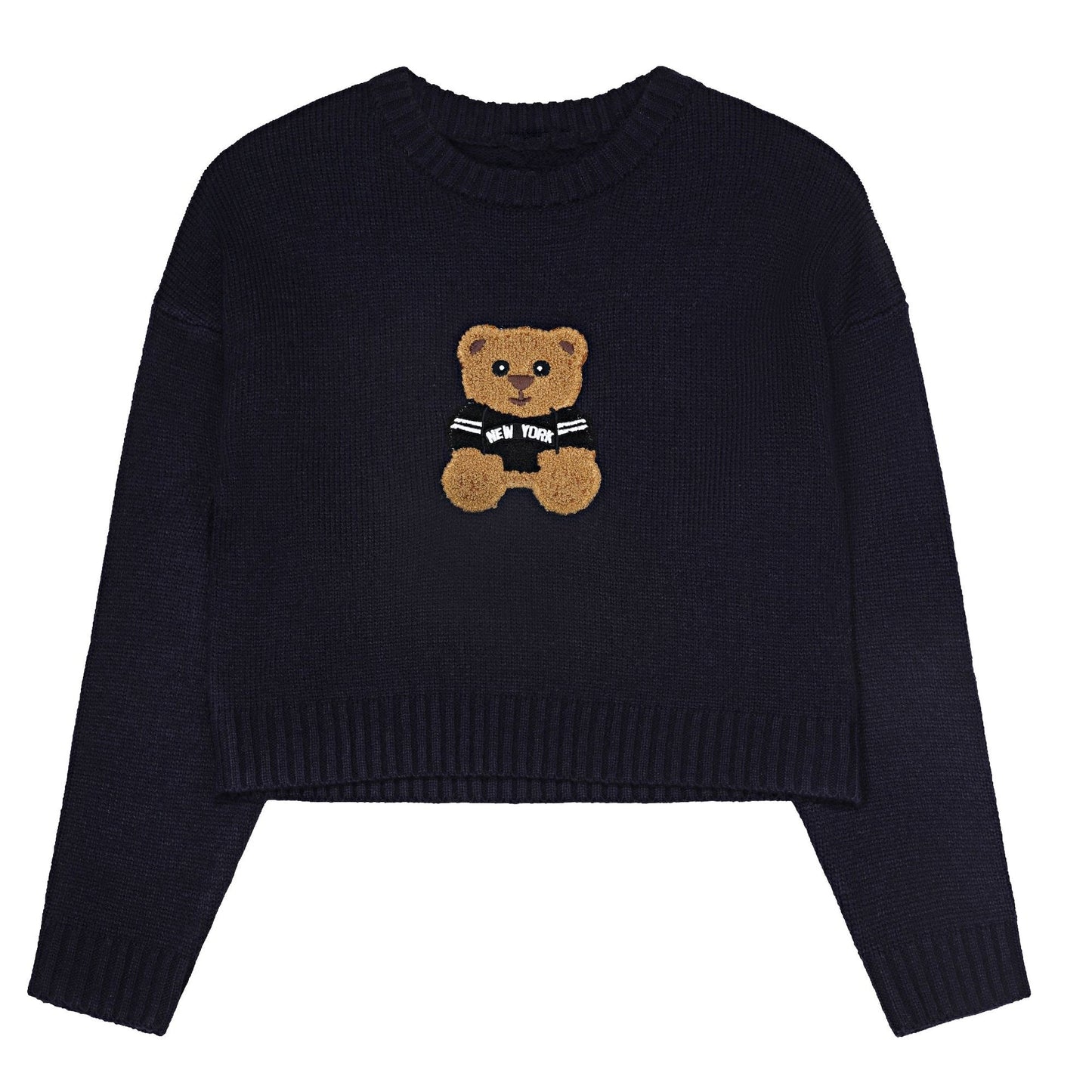 Navy Bear Sweater