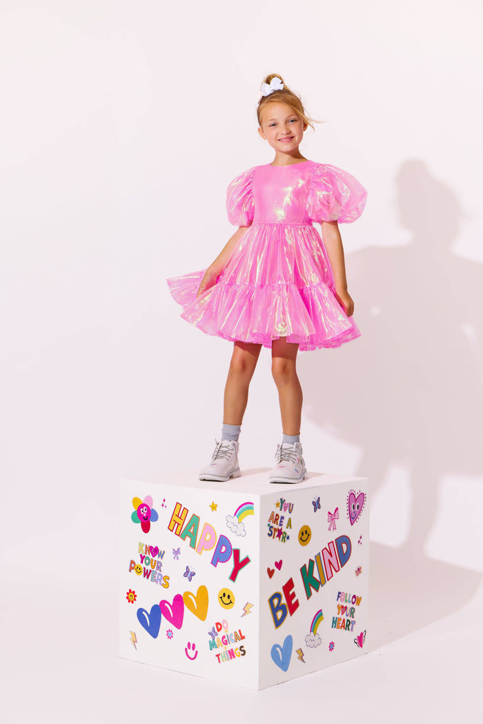 Crystal Pink Hologram Dress