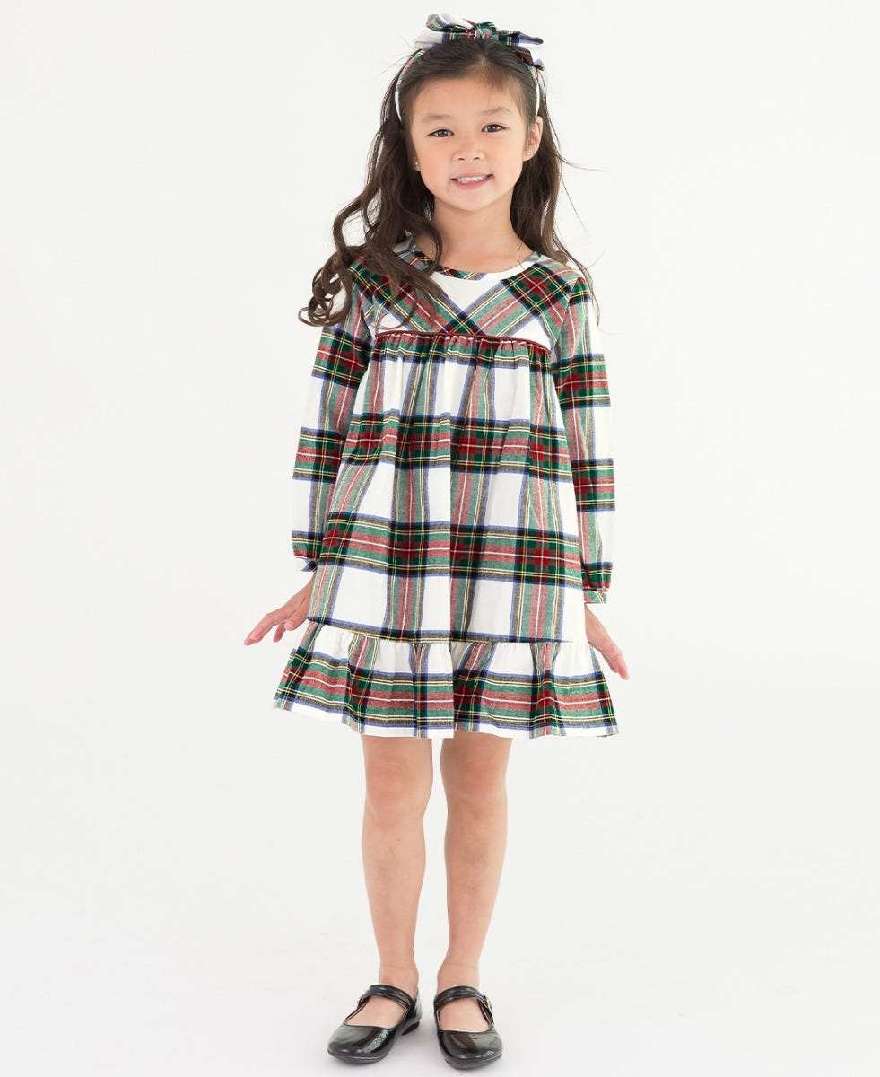 L/S Plaid Dress