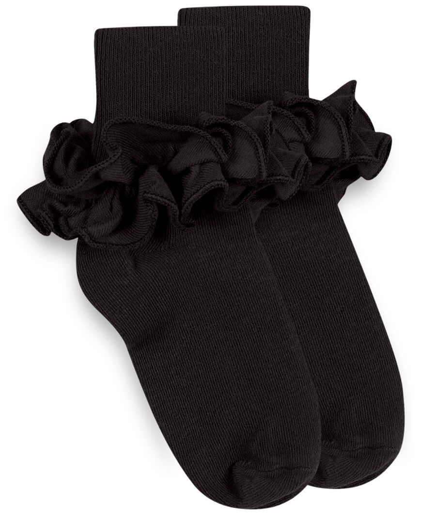 Misty Ruffle Lace Cuff Socks