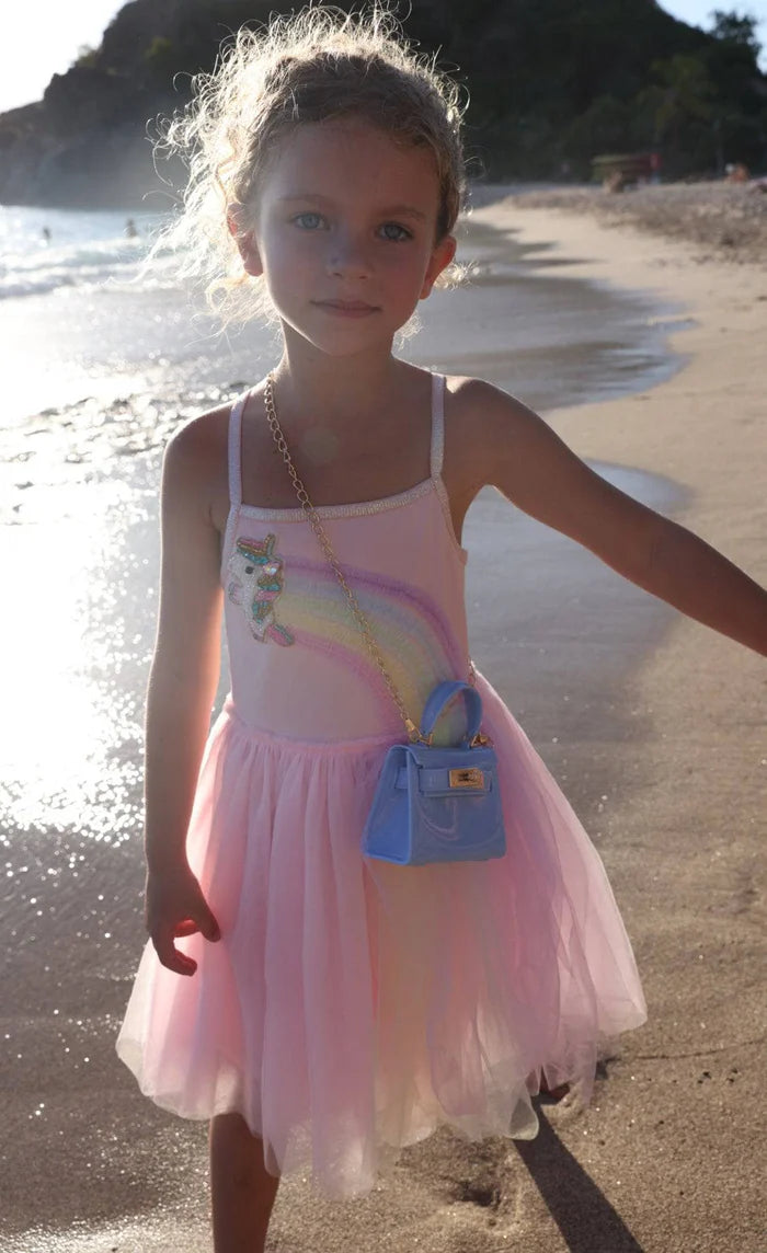 Unicorn Rainbow Tulle Dress