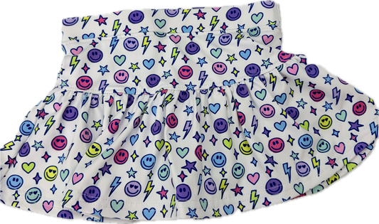Bright Emoji Skort
