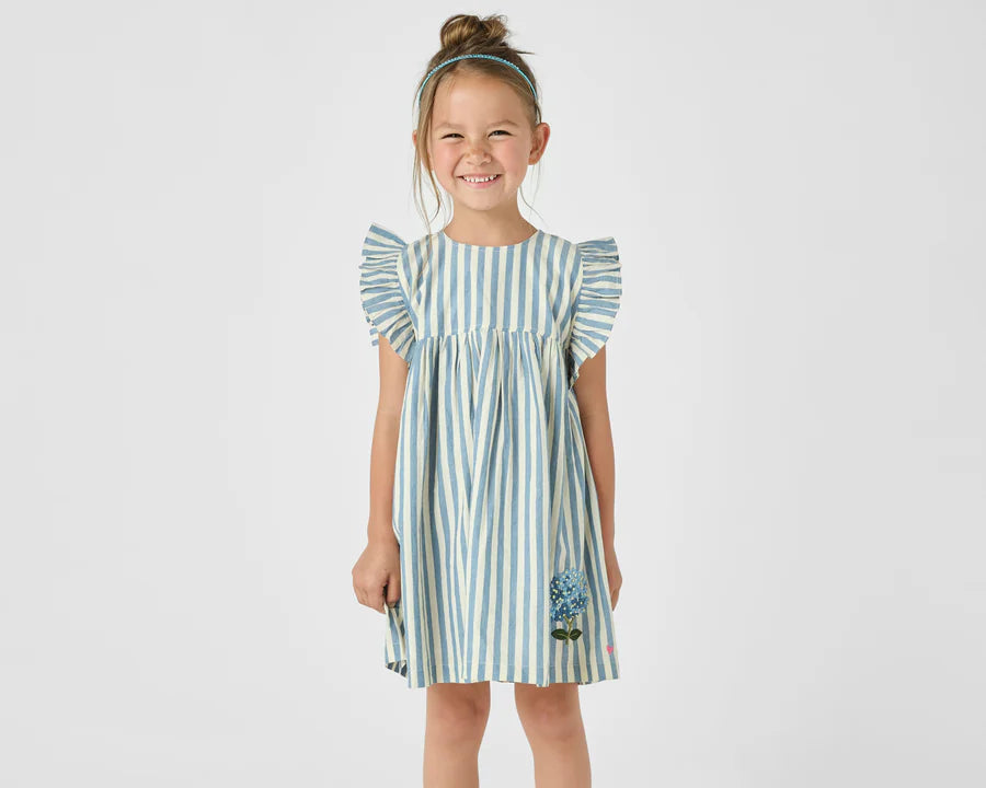 Sarita Dress-Blue Stripe