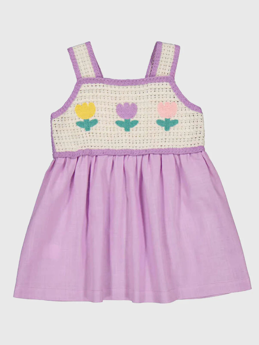 Lavender Crochet Dress