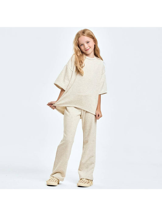 French Terry Pant Set-Gray