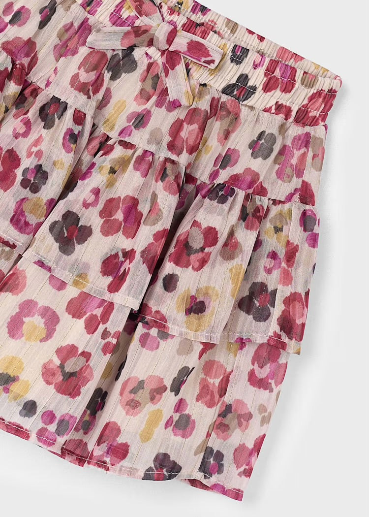 Floral Tiered Skirt