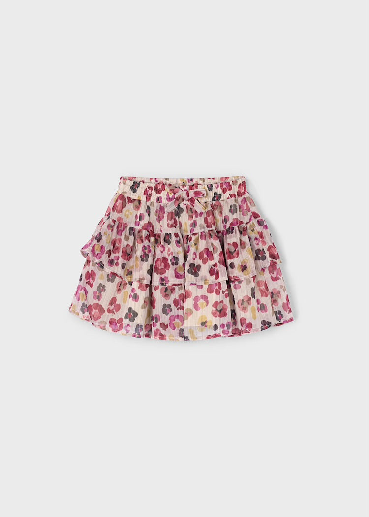 Floral Tiered Skirt