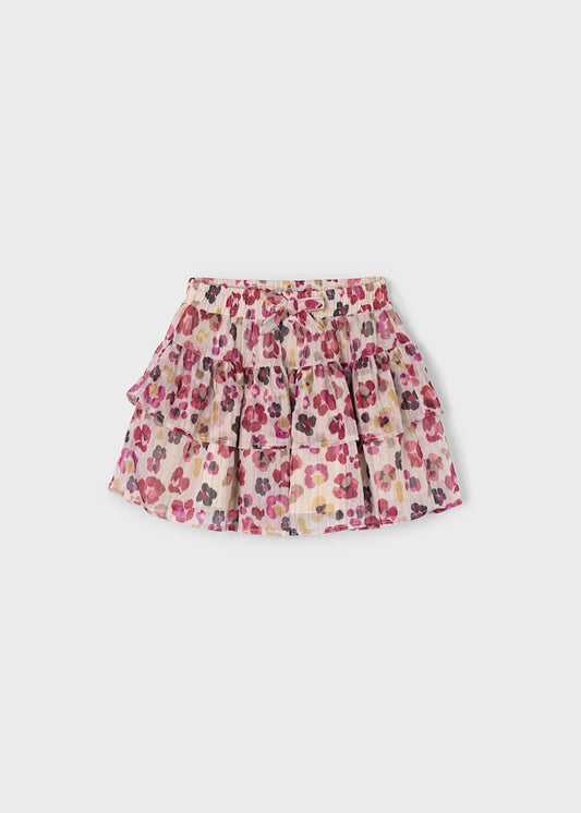 Floral Tiered Skirt