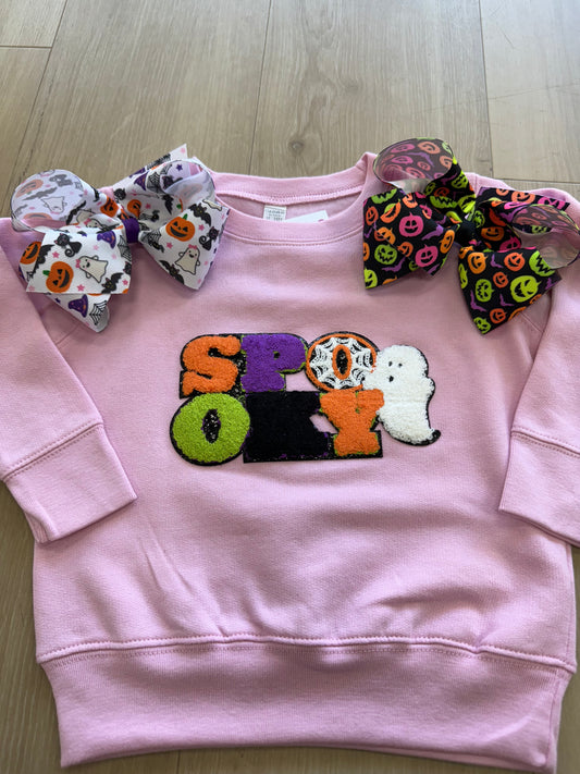 Spooky Sweatshirt-Pink