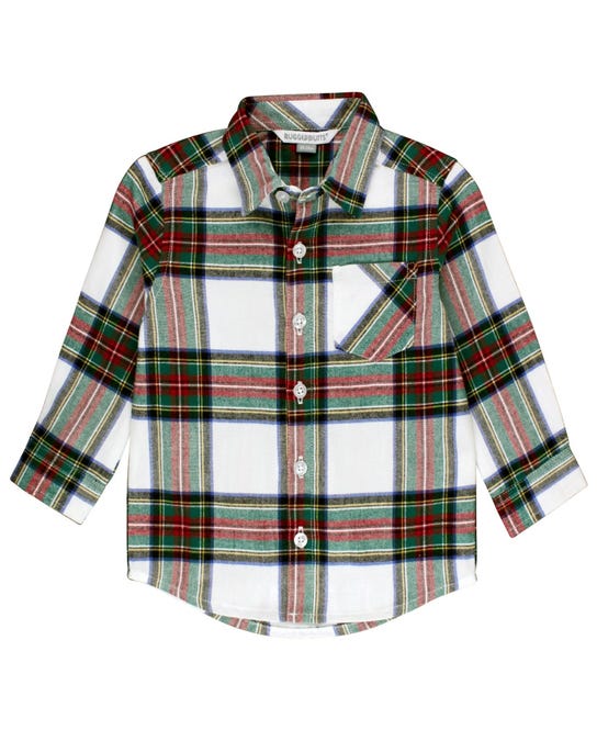 L/S Plaid Button Up