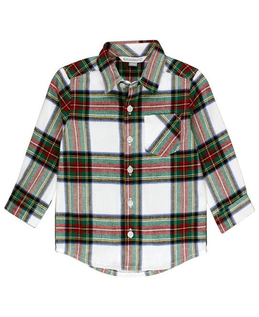 L/S Plaid Button Up